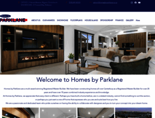 homesbyparklane.co.nz screenshot