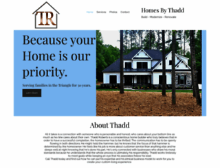 homesbythadd.com screenshot