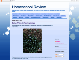 homeschool-review.blogspot.com screenshot