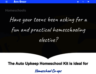 homeschool.autoupkeep.com screenshot