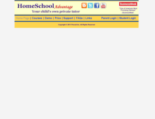 homeschooladvantage.com screenshot