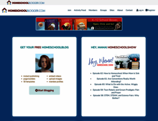 homeschoolblogger.com screenshot