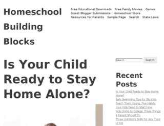 homeschoolbuildingblocks.com screenshot