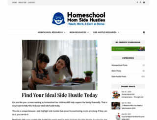 homeschoolmomsidehustles.com screenshot
