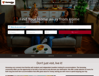 homestaybooking.com screenshot
