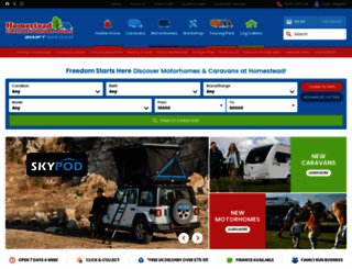 homesteadcaravans.co.uk screenshot