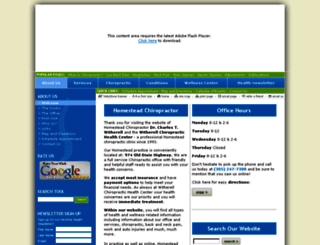 homesteadchiropractor.com screenshot
