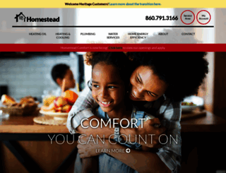 homesteadcomfort.com screenshot