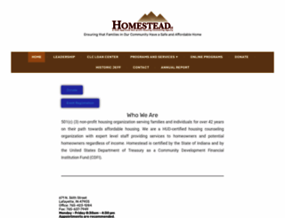 homesteadcs.org screenshot