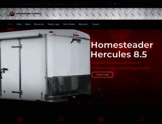 homesteadertrailer.com screenshot