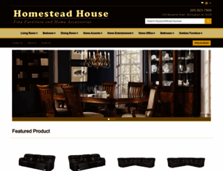 homesteadfurniture.com screenshot