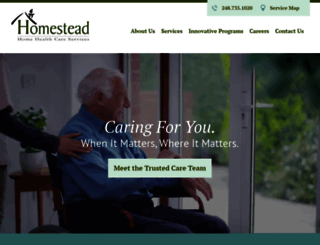 homesteadhc.com screenshot