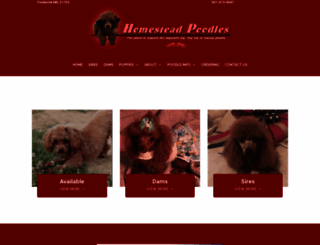 homesteadpoodles.com screenshot