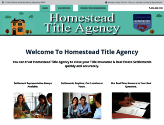 homesteadtitleagency.com screenshot