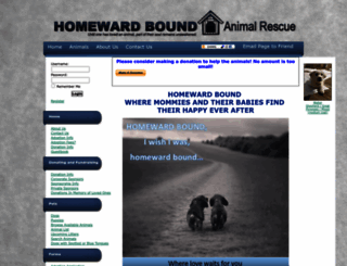 homewardbound2u.rescuegroups.org screenshot