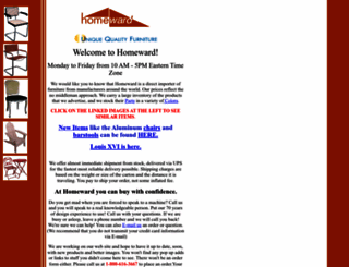 homewardfurniture.com screenshot