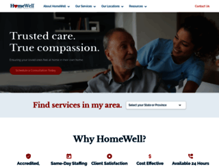 homewellcares.com screenshot