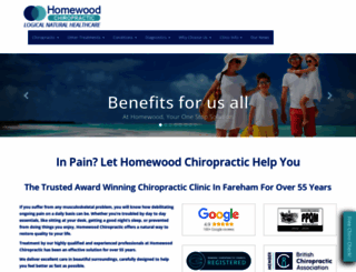 homewoodchiropractic.co.uk screenshot