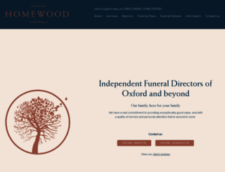 homewoodfunerals.co.uk screenshot