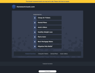 homework-bank.com screenshot