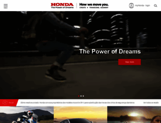 honda.com.br screenshot