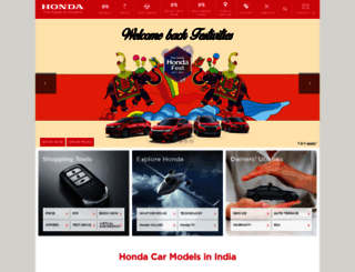 hondacarsindia.com screenshot