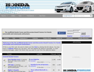 hondaforum.com screenshot