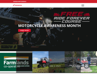 hondamotorbikes.co.nz screenshot
