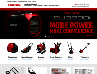 hondapowerequipment.com screenshot