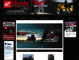 hondapowersportsoftroy.com screenshot