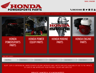 hondapowersportsparts.com screenshot