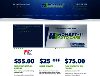 honest1springhill.com screenshot