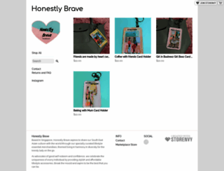 honestlybrave.storenvy.com screenshot