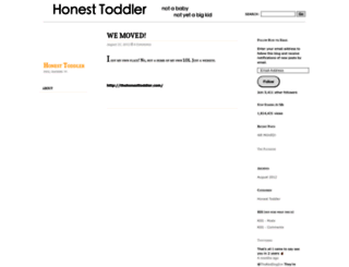 honesttoddler.wordpress.com screenshot