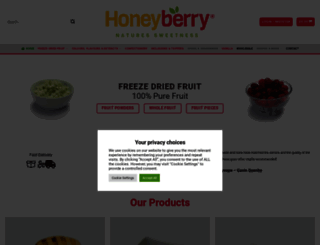 honeyberryinternational.com screenshot