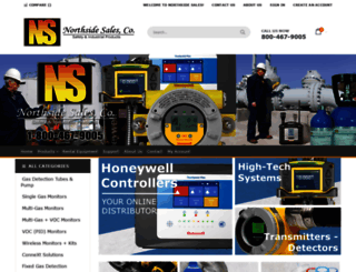 honeywellgasmonitors.com screenshot