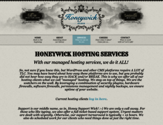 honeywickhosting.com screenshot