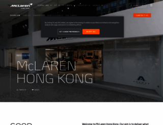 hongkong.mclaren.com screenshot