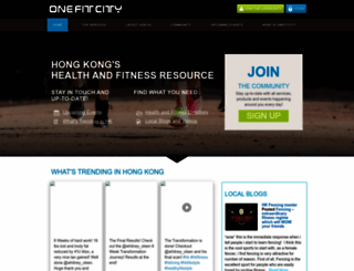 hongkong.onefitcity.com screenshot