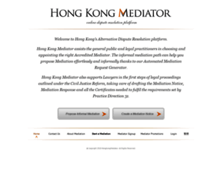 hongkongmediator.com screenshot
