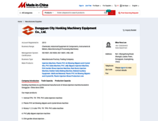 honkingshoemachine.en.made-in-china.com screenshot