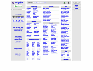 honolulu.craigslist.org screenshot