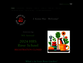 honolulurosesociety.org screenshot