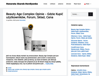 honorata-skarbek.com screenshot