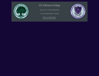honors.uca.edu screenshot