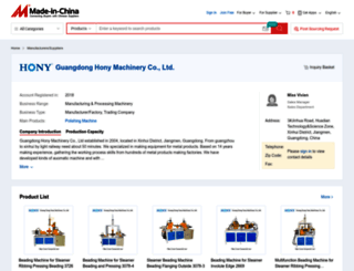 honymachine.en.made-in-china.com screenshot