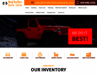 hoodbrothersautosales.com screenshot