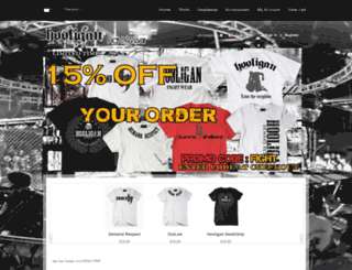 hooliganfightwear.com screenshot