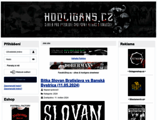 hooligans.cz screenshot