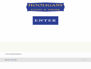 hooligansrestaurant.com screenshot